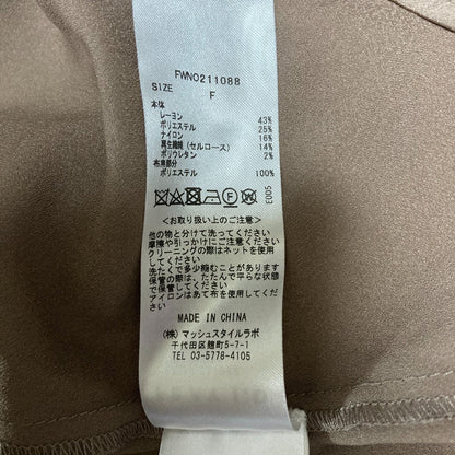 フレイアイディー サテンフレアポロワンピース