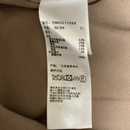 フレイアイディー サテンフレアポロワンピース