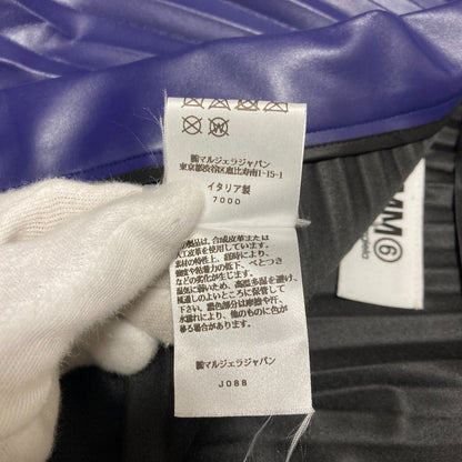 エムエムシックスメゾンマルジェラ 合成皮革プリーツスカート