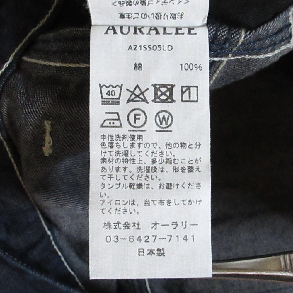 オーラリー HARD TWIST LIGHT DENIM スカート