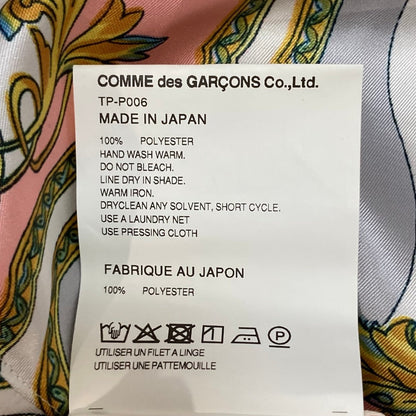 タオコムデギャルソン エステルスカーフ柄プリントMIXパンツ