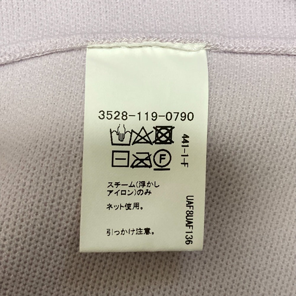 グリーンレーベルリラクシング プチフェイクパールペプラムニットジレ