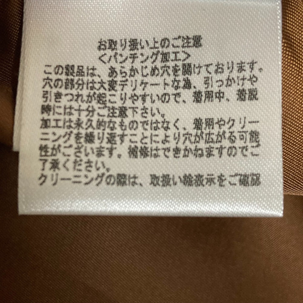 ルシェルブルー カットワークスカラップ エコレザージャケット