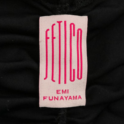 フェティコ VELOUR SHEER CUT HEM DRESS ベロアワンピース