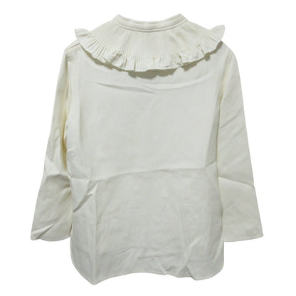 エルメス シルクプリーツカラーブラウス