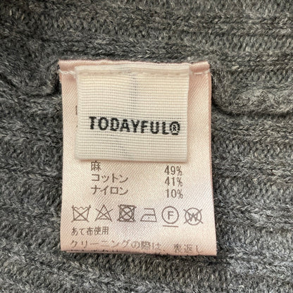 トゥデイフル Boatneck Rib Knit ニットセーター