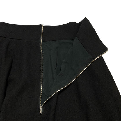 クラネ W FACE FRONT ZIP FLARE SKIRT ロングスカート
