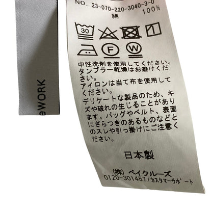 フレームワーク コットンシアーリブクルーネック長袖カットソー