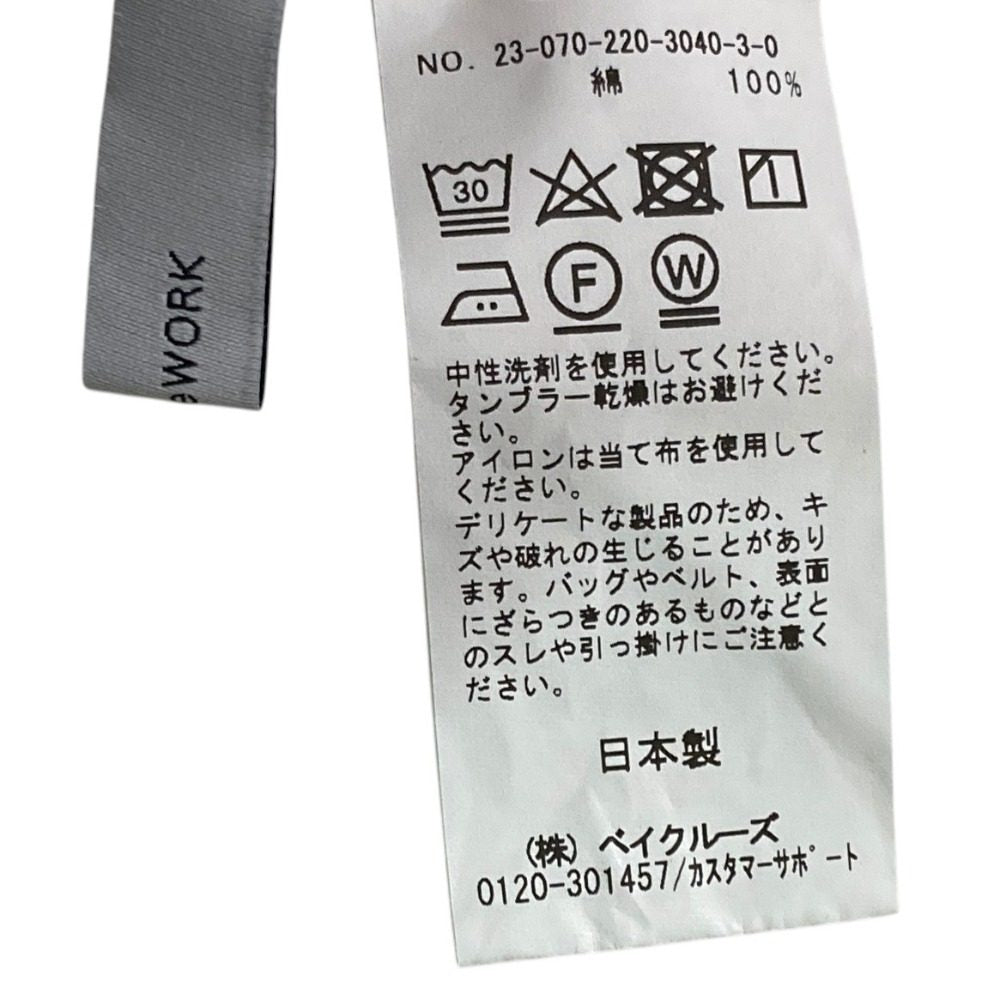 フレームワーク コットン長袖Tシャツ