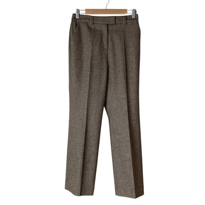 ドゥーズィエムクラス Slim Flare ハウンドトゥースチェックスラックス