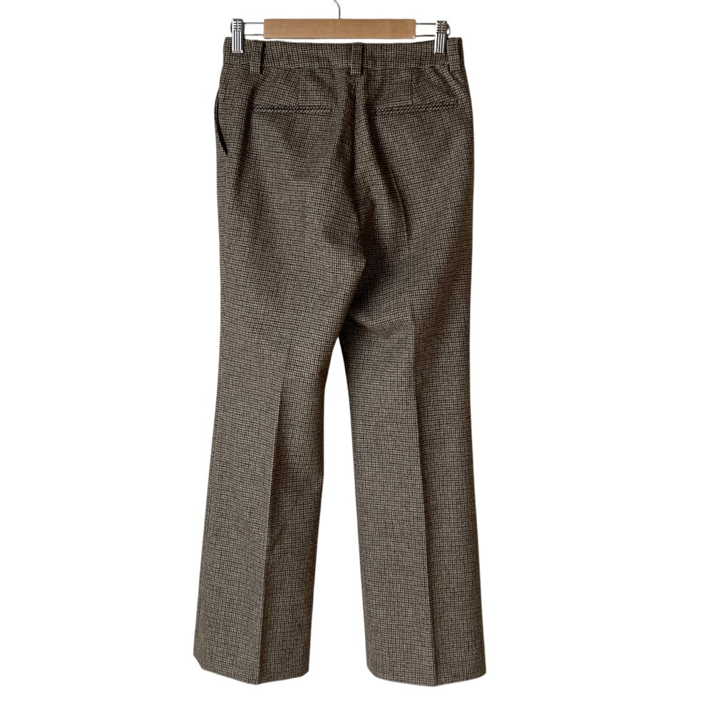 ドゥーズィエムクラス Slim Flare ハウンドトゥースチェックスラックス