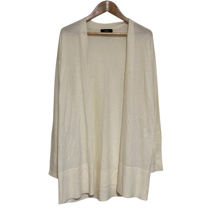 セオリー DROP SHOULDER CARDI シルキーウール ロングカーディガン