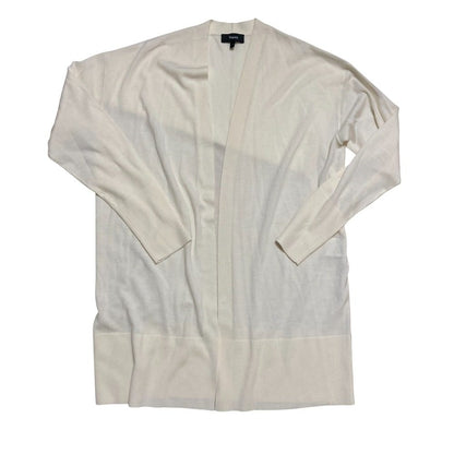 セオリー DROP SHOULDER CARDI シルキーウール ロングカーディガン