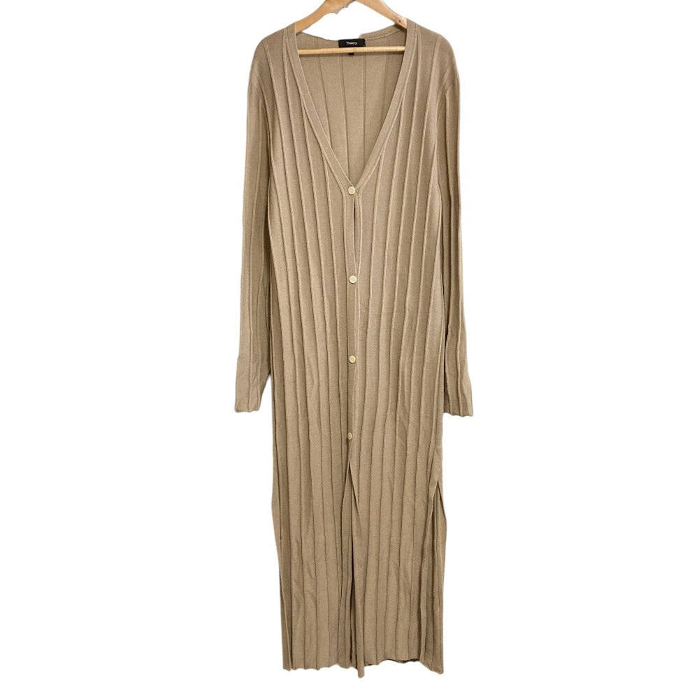 セオリー WIDE RIB CARDI ニットロングカーディガン