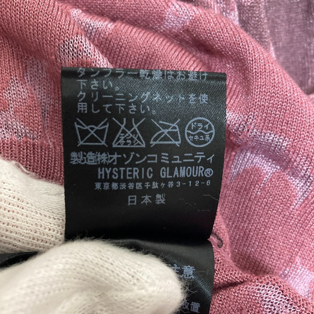 ヒステリックグラマー バットプリントニットカットソー