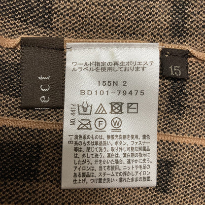 リフレクト バイカラーチェックジャカードスカート