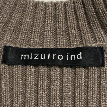 ミズイロインド ワイドリブニットカットソー