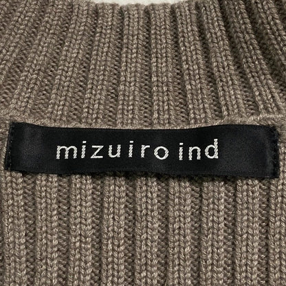 ミズイロインド ワイドリブニットカットソー