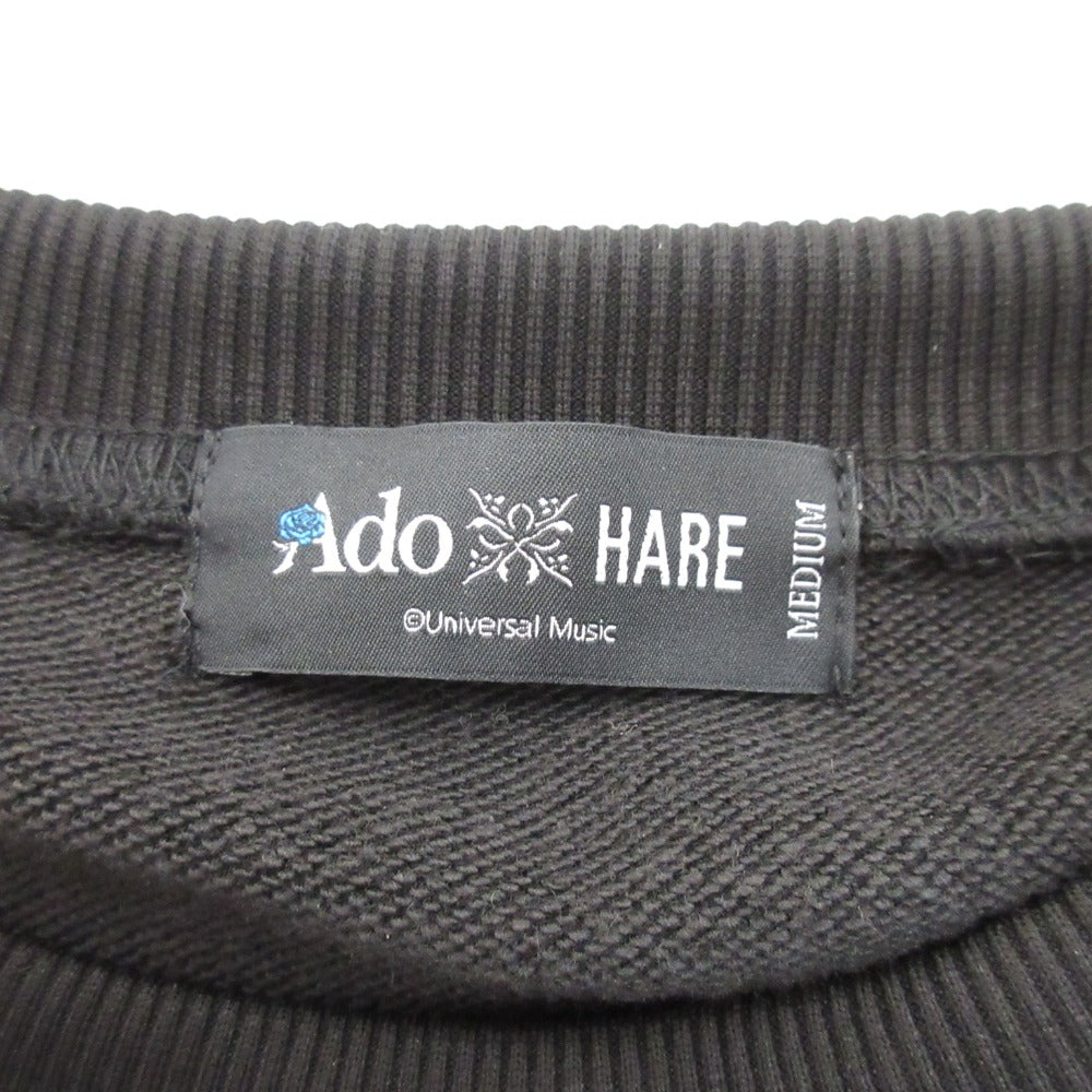 ハレ Ado HAREコラボ ローズ刺繍コットンスウェットトレーナー