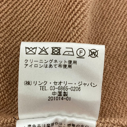セオリーリュクス SOFT COTTON PILEノーカラーコート コットン ロングコート