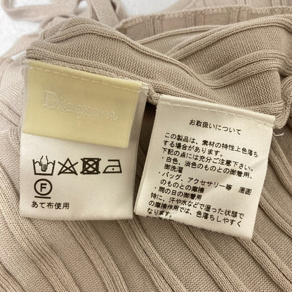 ダイアグラム バッククロスニットトップ