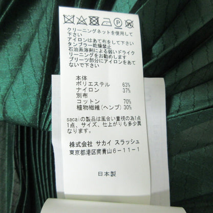 サカイ リゾートコレクション プリーツノースリーブトップス
