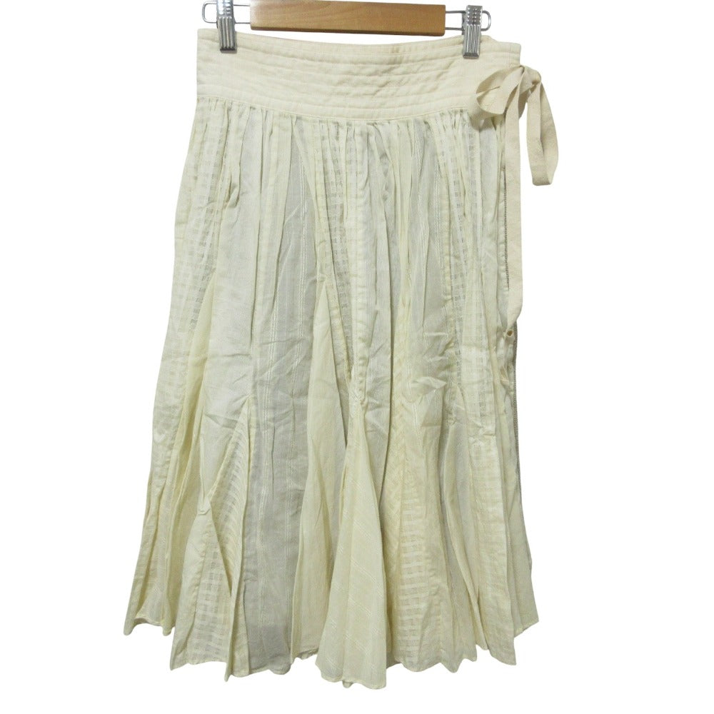 ビューティフルピープル コットンリネンプリーツスカート