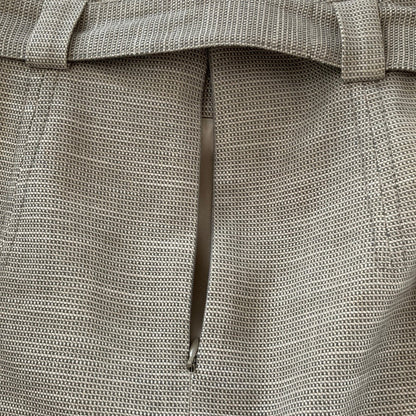 レッドヴァレンティノ レザーパイピングトラペーズスカート