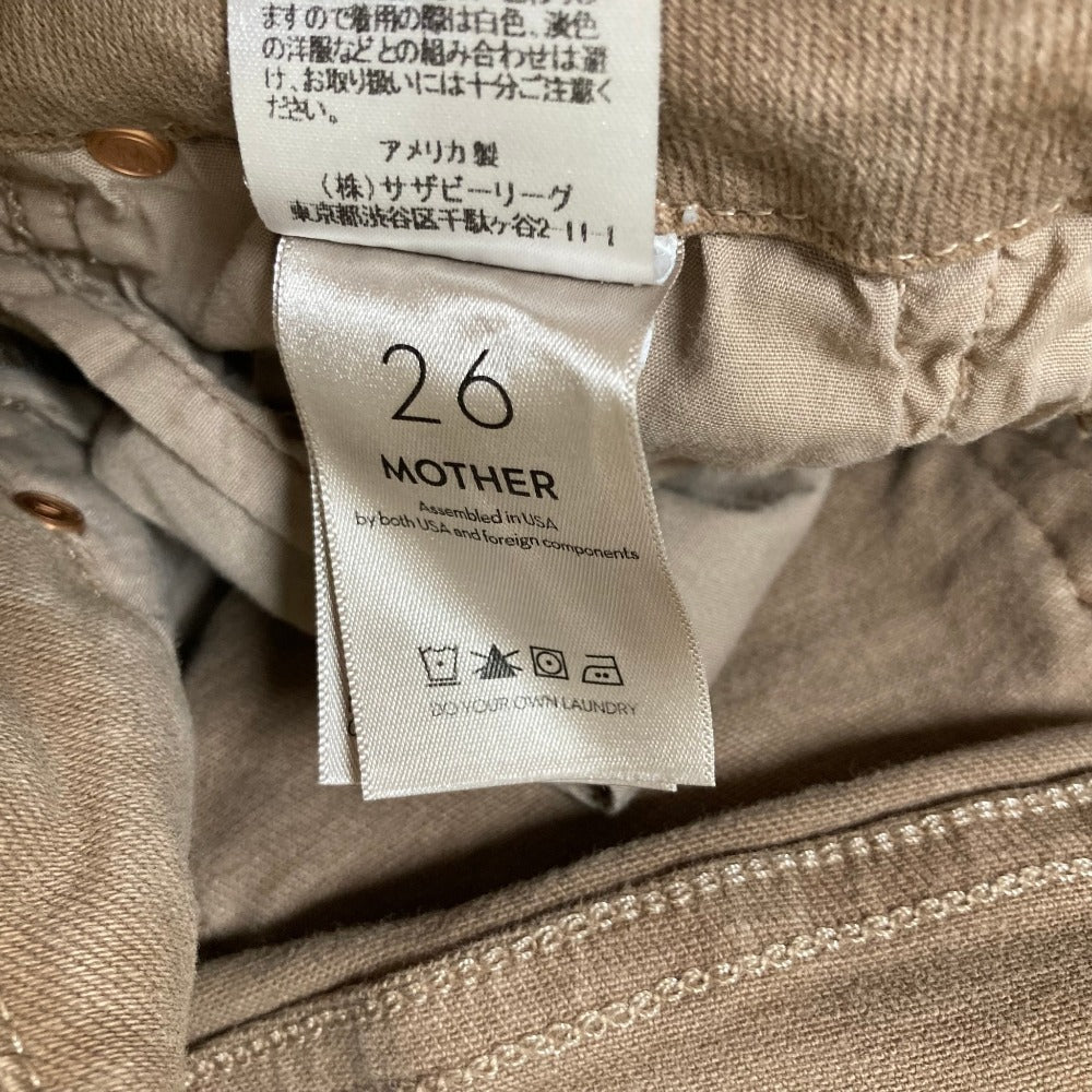 マザー ハイウエストアンクルデニムパンツ