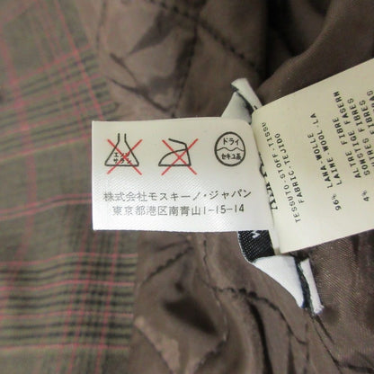 モスキーノチープアンドシック チェック柄シングルトレンチコート