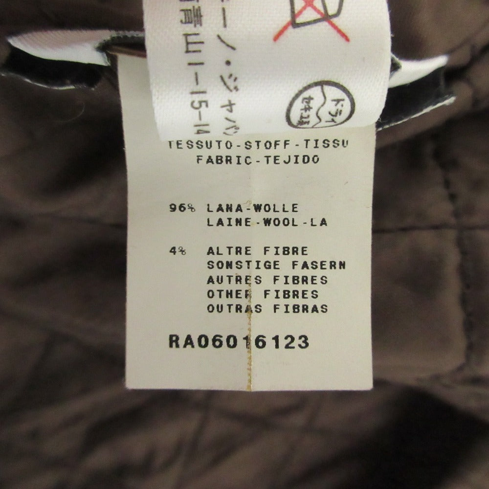 モスキーノチープアンドシック チェック柄シングルトレンチコート