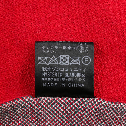 ヒステリックグラマー ロゴジャカードショールカーディガン