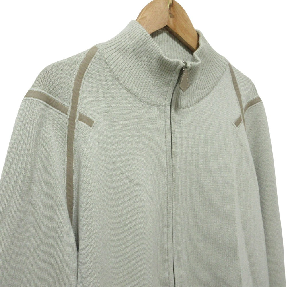 エルメス エルボーパッチニットジャケット