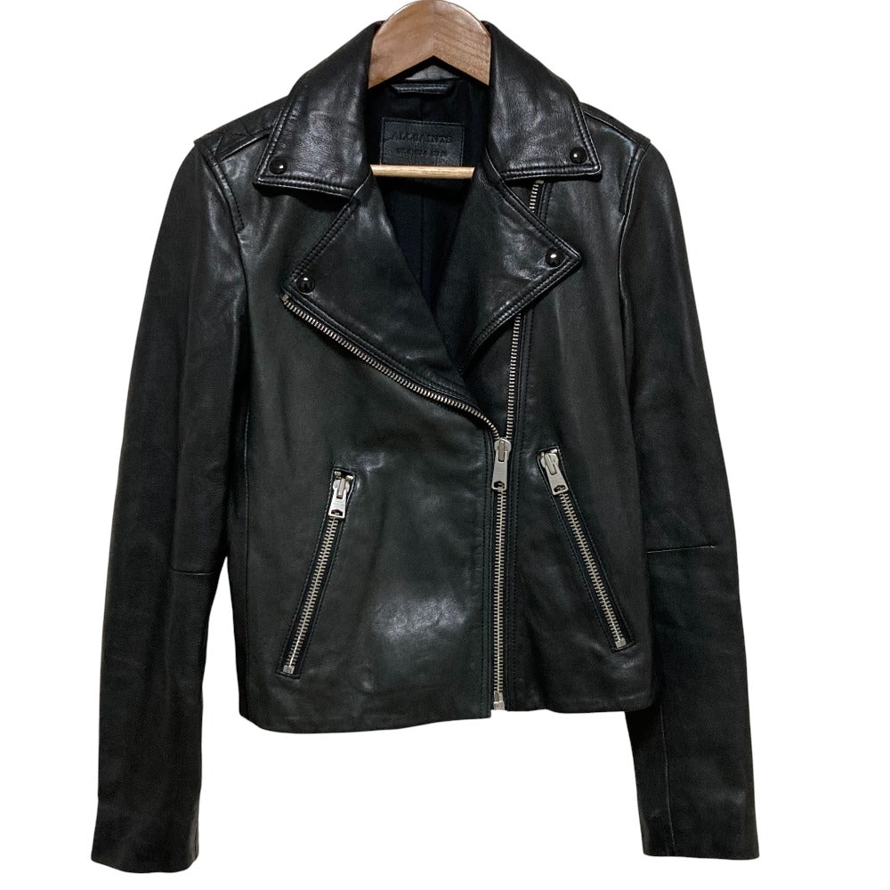 オールセインツ DALBY BIKER ラムレザージャケット