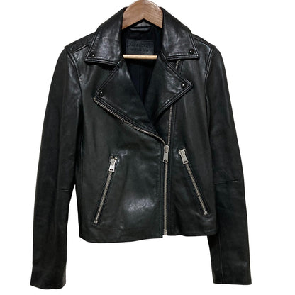 オールセインツ DALBY BIKER ラムレザージャケット