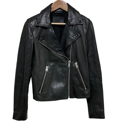オールセインツ DALBY BIKER ラムレザージャケット