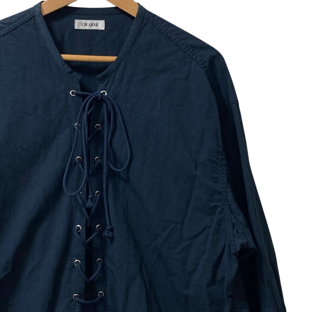 CHASSE YEAGER JACKET レースアップロングスリーブブラウス