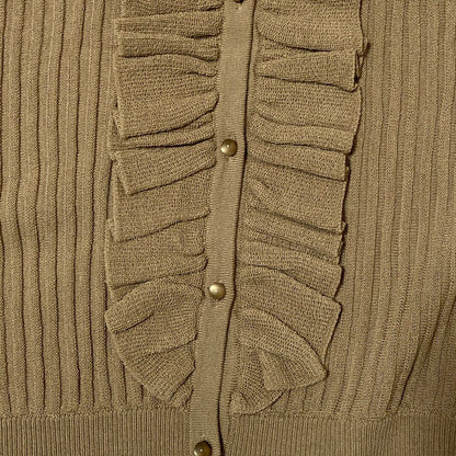 組曲 シアーニットフリルカーディガンアンサンブル