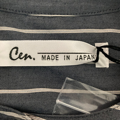 セン ストライプ コットン シャツワンピース