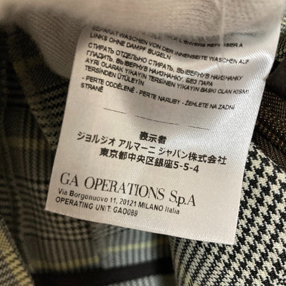 アルマーニエクスチェンジ チェックワイドパンツ