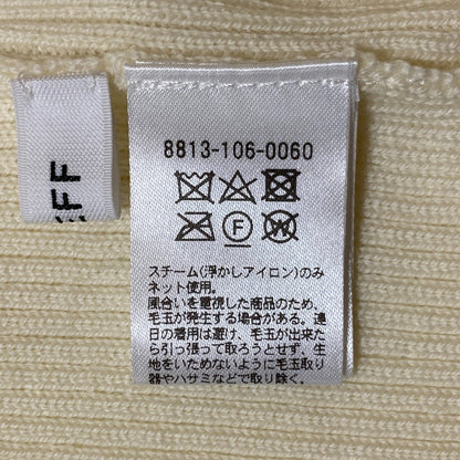 ロエフ ウールリブタートルニット