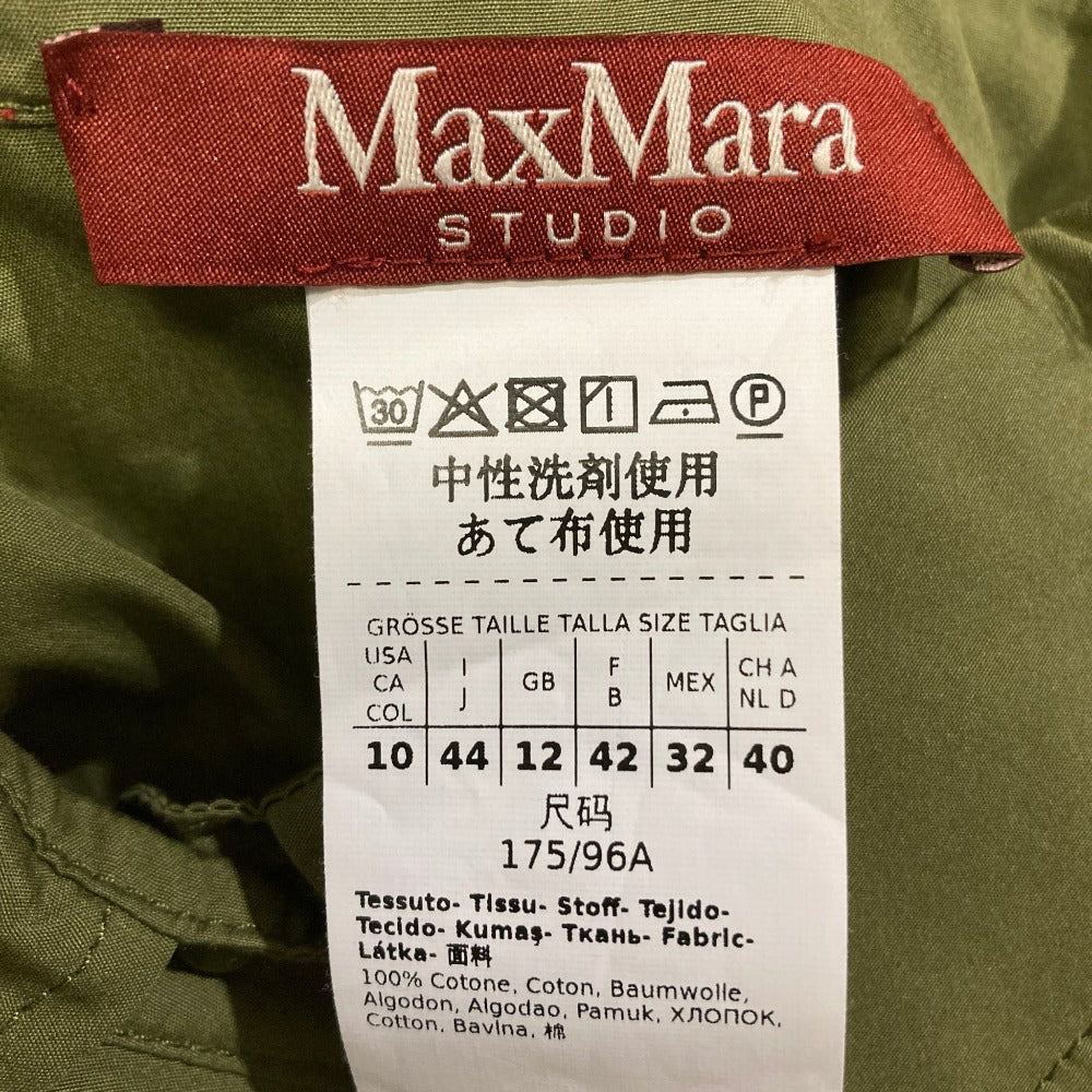 マックスマーラステュディオ コットンロングシャツワンピース
