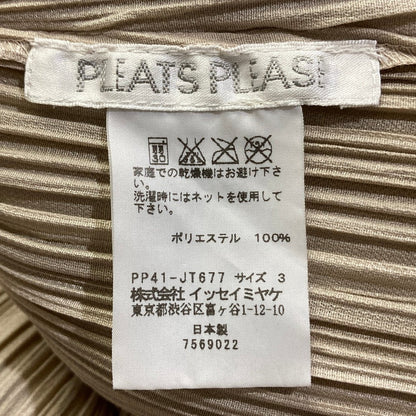 プリーツプリーズイッセイミヤケ シアーストライプワンピース