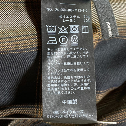 ジャーナルスタンダード チェッククロスシャツ