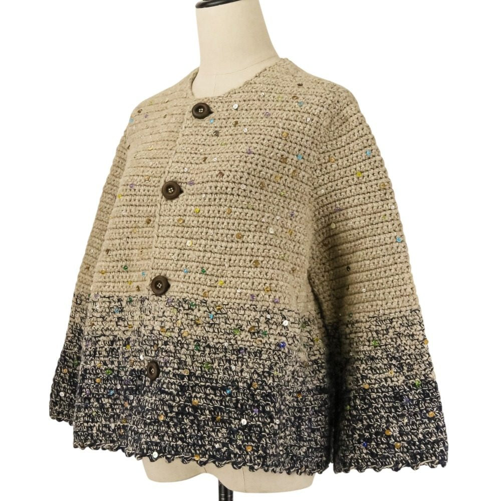 フォーティファイブアール かぎ針ビーズ刺繍ボレロ