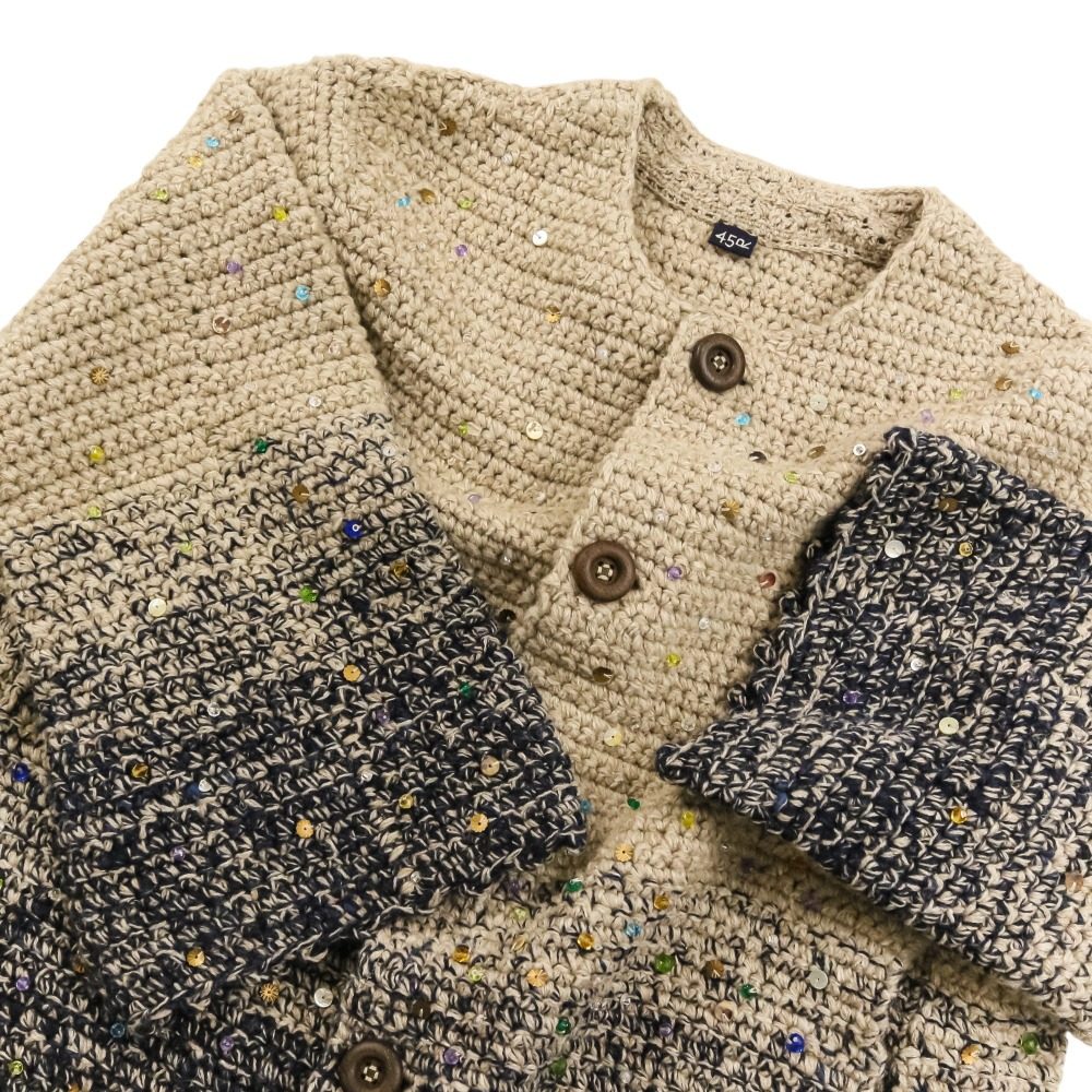 フォーティファイブアール かぎ針ビーズ刺繍ボレロ