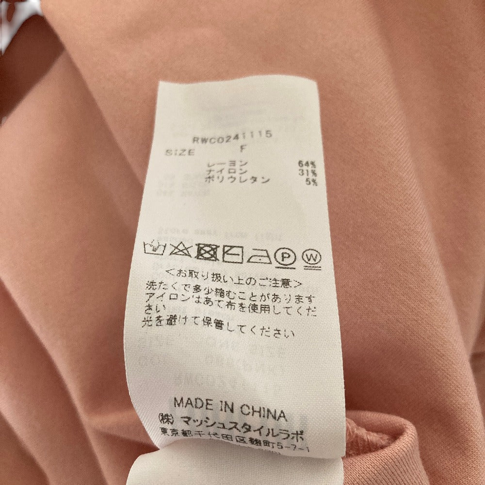 ファーファー ロゴ刺繍ワンピース