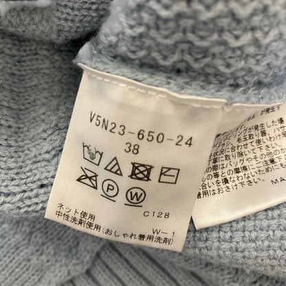 アマカ柄編みハイネックニット