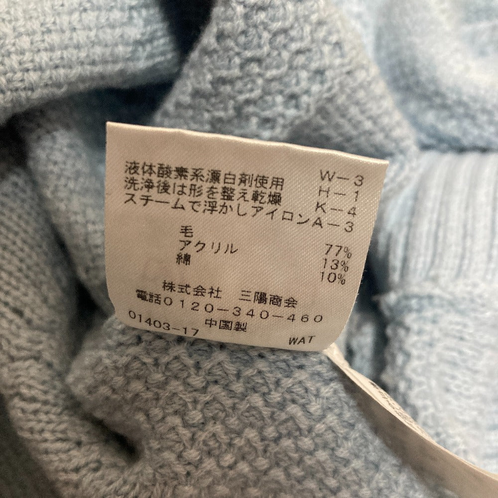 アマカ柄編みハイネックニット