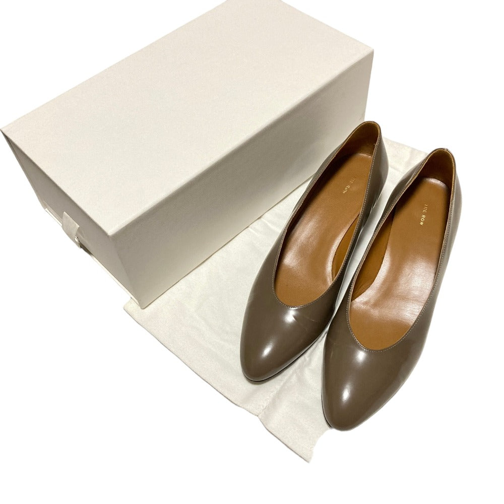 ザロウ NEW ALMOND PUMP レザーパンプス